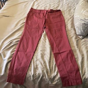 Ankle Dress Pant - Maroon